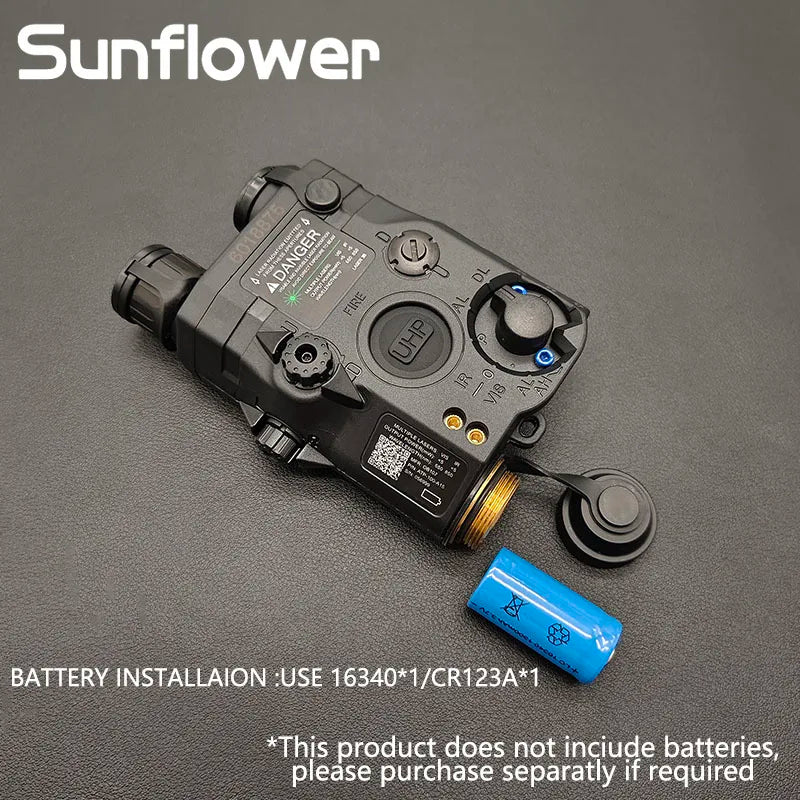 Tactical PEQ15 Red Green IR Laser Dot Sight Aiming Laser White LED Scout Light For 20mm Rail Airsoft Hunting Weapon Light PEQ-15