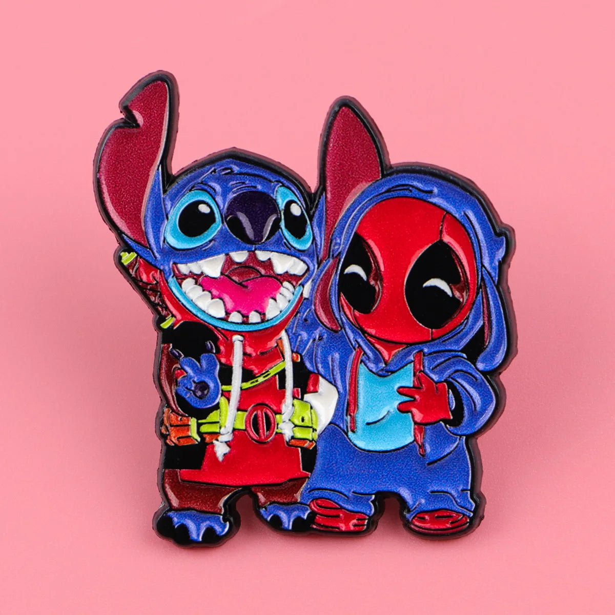 Cartoon Stitch Pin Movie Deadpool Hero Brooches for Women Men Lapel Pins Badges Clothes Accessories Cosplay Jewelry Fans Gifts