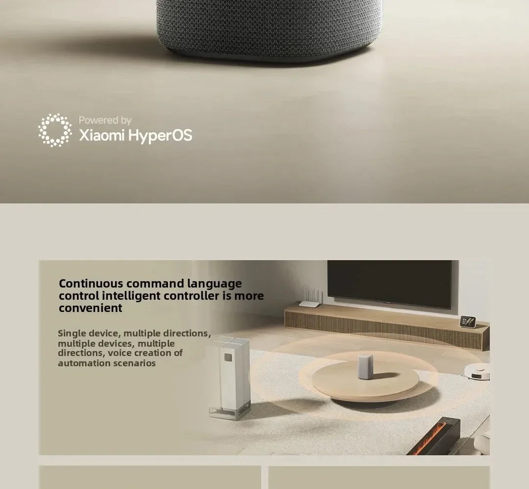Xiaomi Smart Speaker Bluetooth 5.3 AI Super Xiaoai Intelligence Sound Voice Control Mesh2.0 Wi-Fi 2.4GHz/5GHz with Mi Home APP