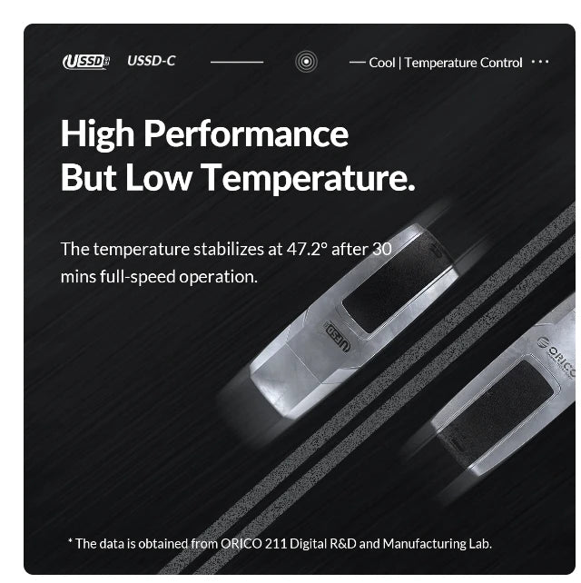 ORICO USSD Solid State U Disk 520MB/S Pen Drive Metal USB Flash Drive Type C 1TB 64GB 128GB 256GB Ultra High Speed Pendrives