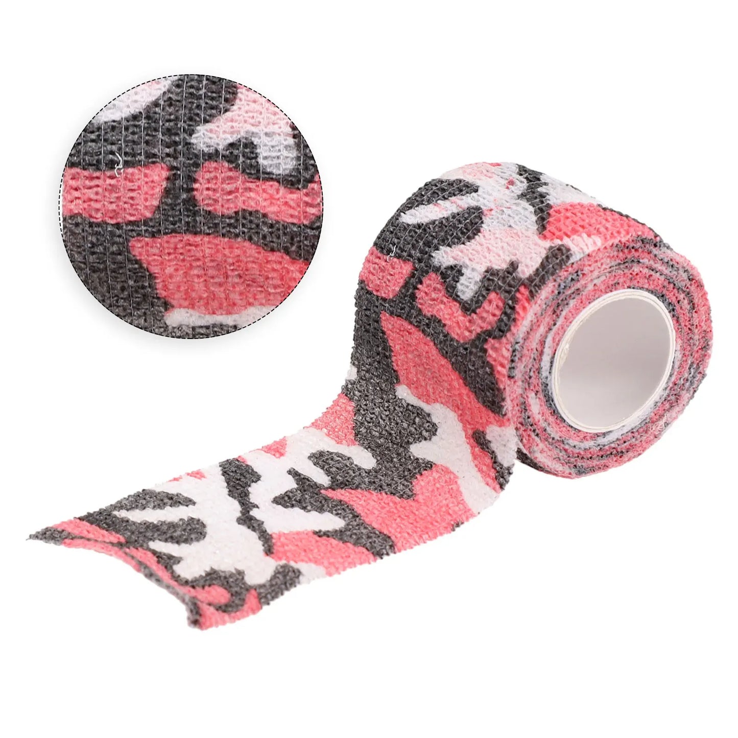 Hand Tool Camo Form Reusable Self Cling Camo Hunting Rifle Provide Insulation Fabric Tape Wrap Polyester Camouflage Equipment