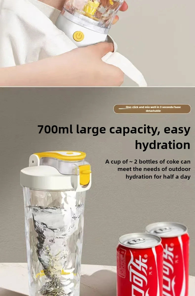 New Women Men Self-Stirring Shaker Cup Bottles Gym Sports Protein Shakes Mixing Cups Outdoor Drinkware Automatic Stirring Cup