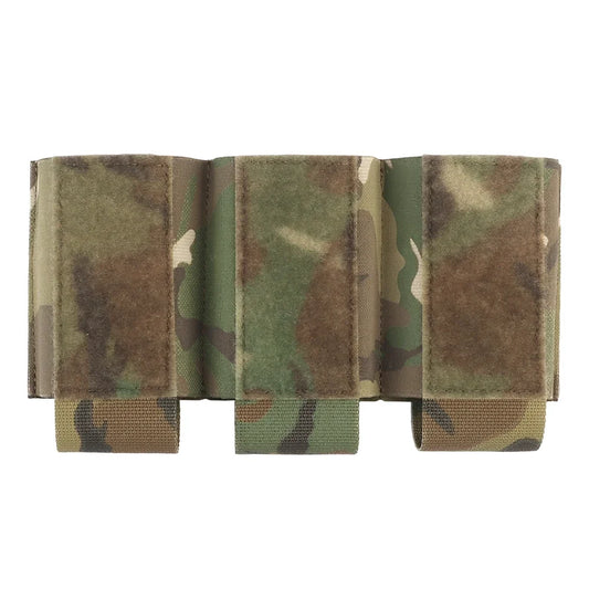 Tactical triple magazine pouch, shooting vest insertable magazine bag, 5.56 7.62 M4 M16 AK rifle mag pouch and magazine holder
