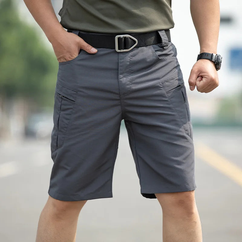Tactical Work Shorts for Men Outdoor Casual Military Combat Hiking Cargo Shorts with Multi-Pocket Quick Dry Fishing Cargo Shorts