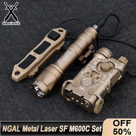 Tactical Metal NGAL Red Dot Green Blue Indicator Surefir M300A M600C Dual Function Switch Fit 20mm Rail Airsoft Hunting Laser