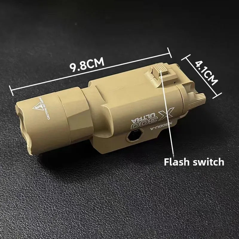 Tactical Light X300 X300U Nylon Pistol Gun Strobe LED Light Fit 20mm Rail Airsoft Hanging Hunting Flashlight
