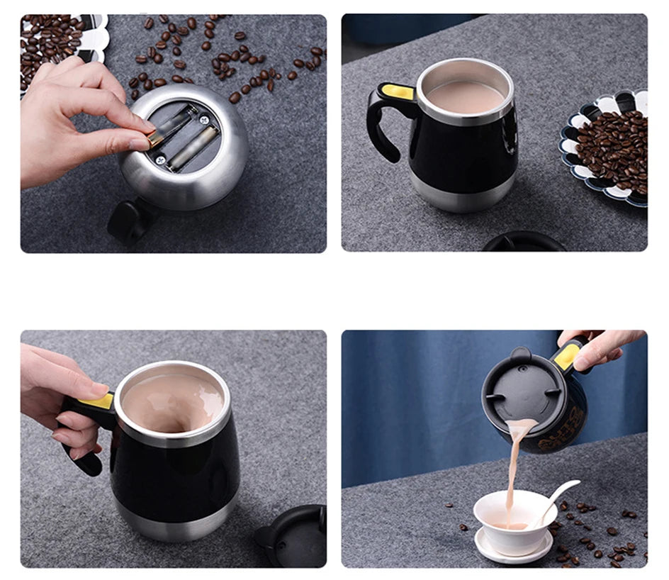 Electric Automatic Mixing Cup, Self Stirring Coffee Mug, Stainless Steel Milk Cup, Smart Mixer