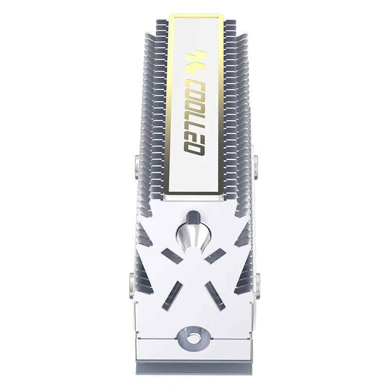 COOLLEO HR-09 M.2 2280 SSD Heatsink Fully Electroplated Reflow Welding AGHP HeatPipe 2280 NVMe SSD Cooler