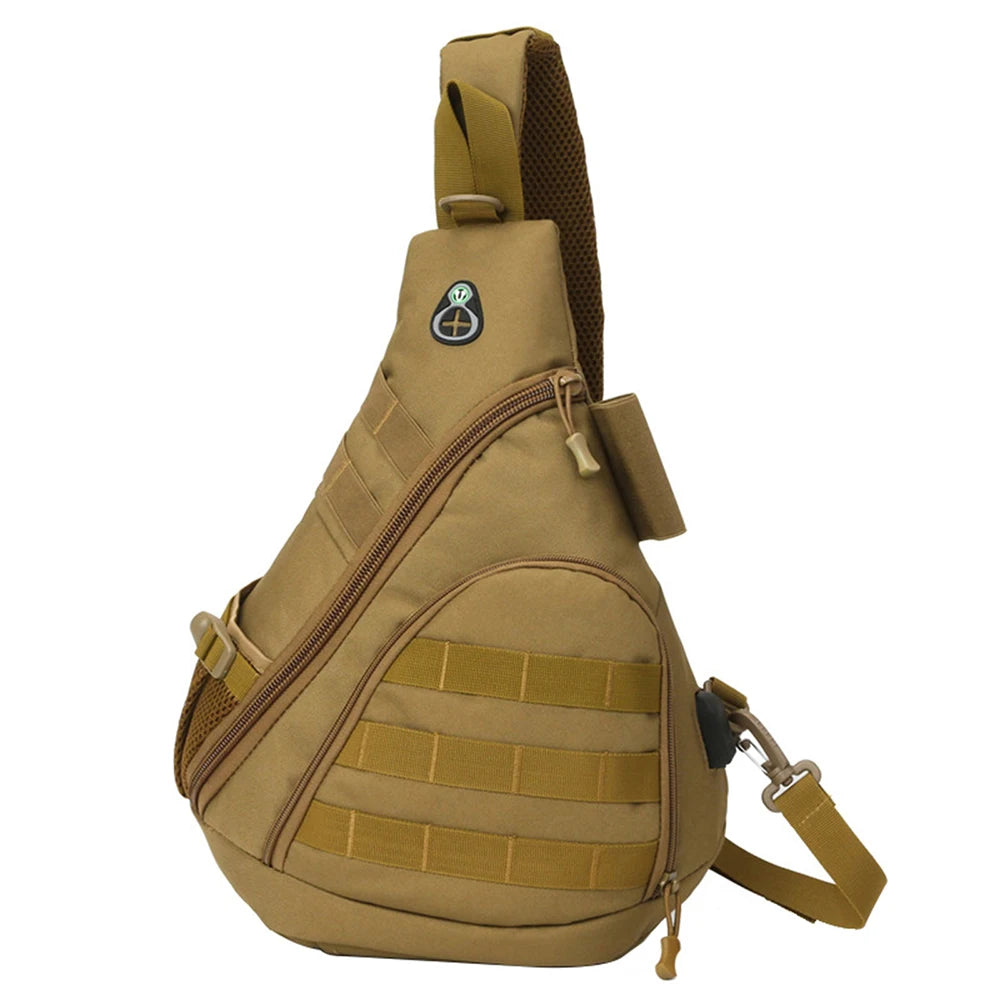 Tactical Chest Bag Outdoor Backpack Crossbody Sling Shoulder Bag Rucksack for Outdoor Hunting Camping Hiking