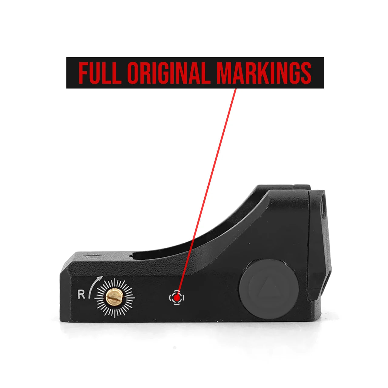 M1 Open 3MOA Green Or Red Dots Sight With Full Original Marking Tactical Airsoft Optics With 20mm Rail And universal mount