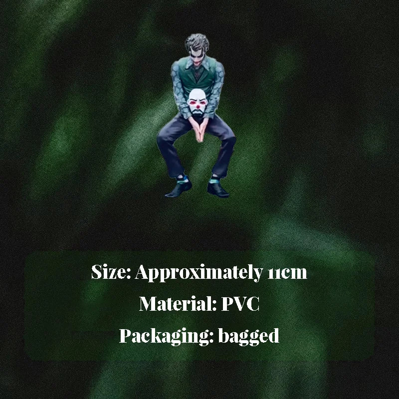 Cartoon joker Handmade Boutique Large Decoration Desktop Scene Model Mask Sitting Posture Gifts Room Car decoration