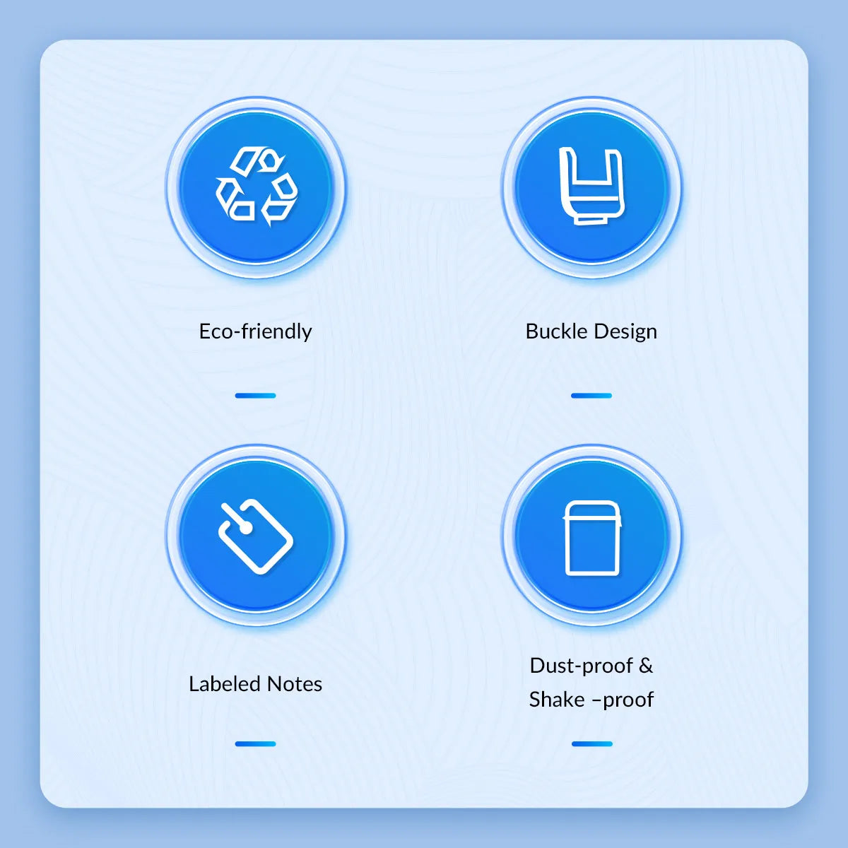 ORICO 2.5" 3.5" HDD Storage Case Multi-disk Storage 2.5/3.5" HDD Protection Box for Hard Drive with label Design Moisture proof