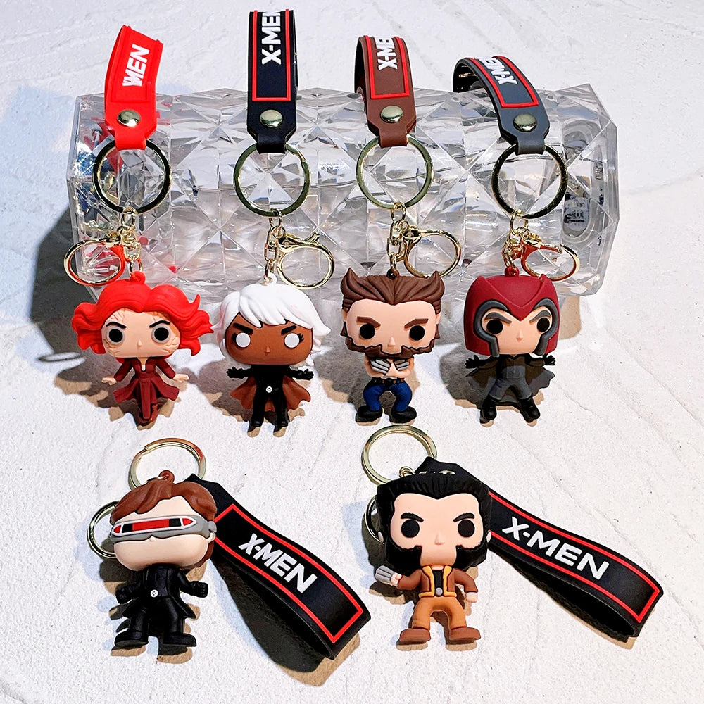 Cartoon The Avengers Keychain Venom Keyring Keys Holder Gifts for Friends
