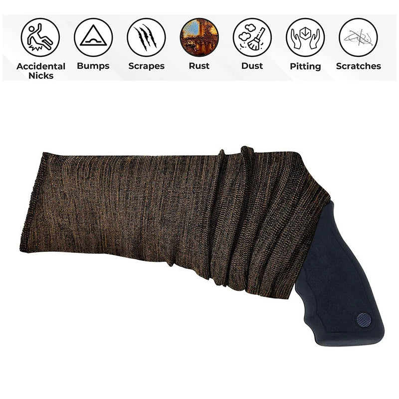 Outdoor Hunting Knitted Gun Socks 54" Polyester Rifle Gun Shooting Fishing Rod Sock Protection Cover Bag Case