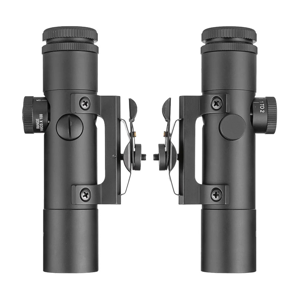 SPINA Optics 4X20 Sight Tactical Rifle Scope With BDC Turret Mil-Dot Reticle