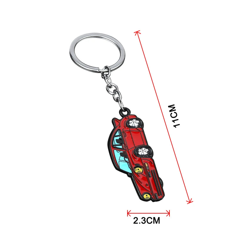 Creative Metal Keychain Car Model Hanging Pendant Porsche 911 Auto Key Holder Office Culture Education Supplies
