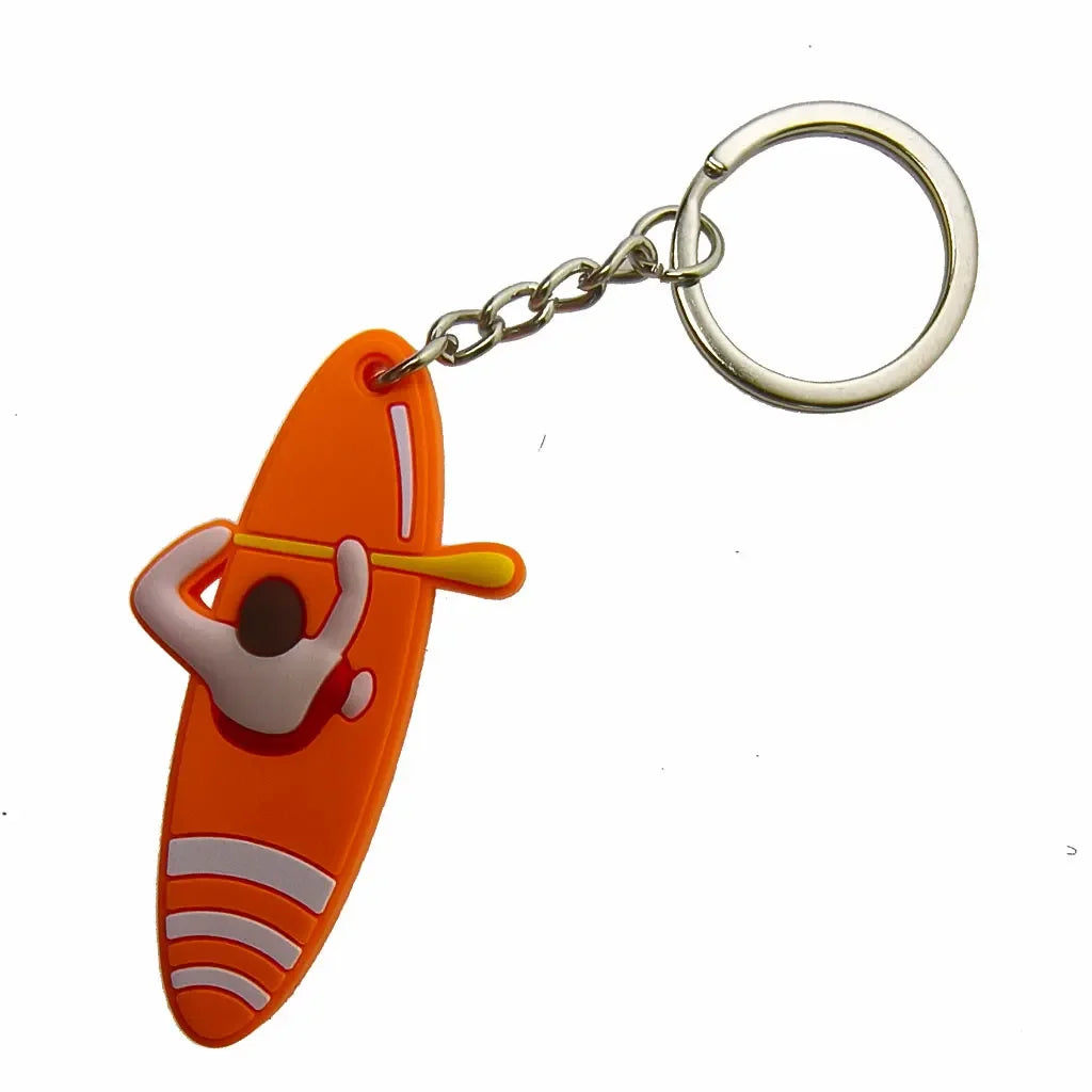 Surfboard Keychains PVC Backpack Keychain Purse Luggage Lover Keyring Birthday Gift Bag Innovative Party Favors Key Holder