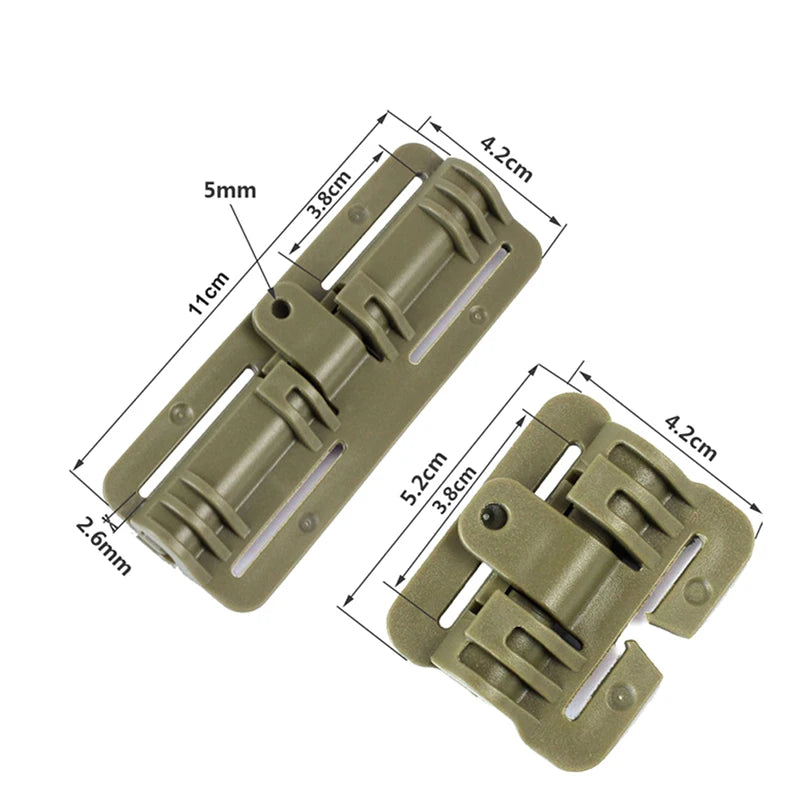 Molle Tactical Short Vest Quick Release Buckle Adapter Hunting Vest Plate Carrier Parts Button Plastic Hinge Hunt Accessories