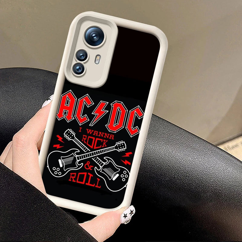 Rock Band A-Ac Music D-Dc Phone Case For Xiaomi 11 12 13 Lite 12T 13T 14T Pro Redmi A1 A2 Plus A3 9A 9C 9T 10C 12C 13C 5G 14C