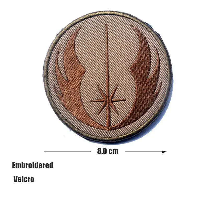 Star Wars Mandalorian Jedi Knight Badge Anime Cartoon Embroidery Fashion Velcro Tactical Clothing Patch Accessories Gift