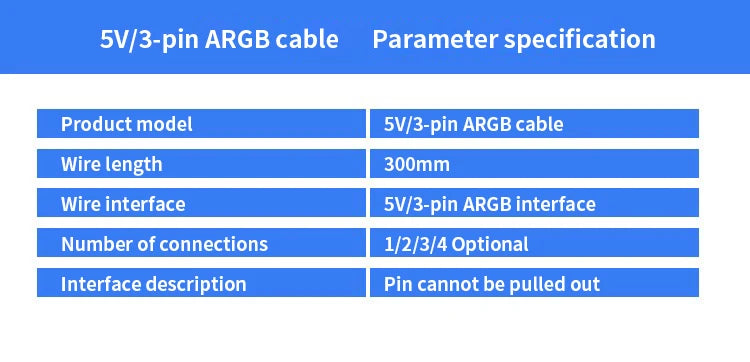 TEUCER RGB Fan Splitter Cable Sync Motherboard Cable RGB Fan Hub Adapter Cable 3PIN PC Fan Extension Cable 1 to 1/2/3/4 Line