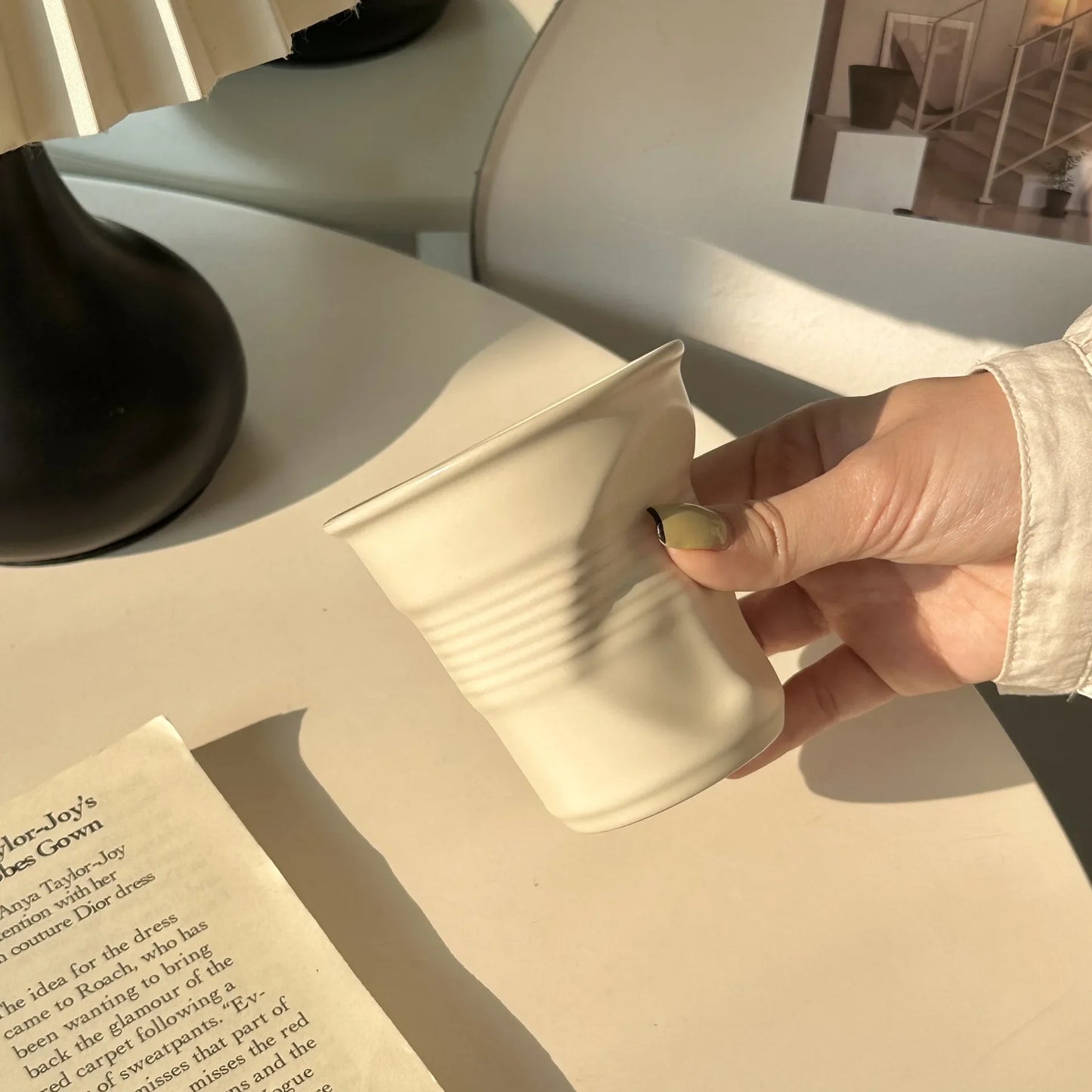 Irregular Ceramic Mug Hand-pinch Coffee Cup Mugs Funny Glass Drinking Glasses Kawaii Cup Cool Stuff Holiday Gift Cups and Mugs