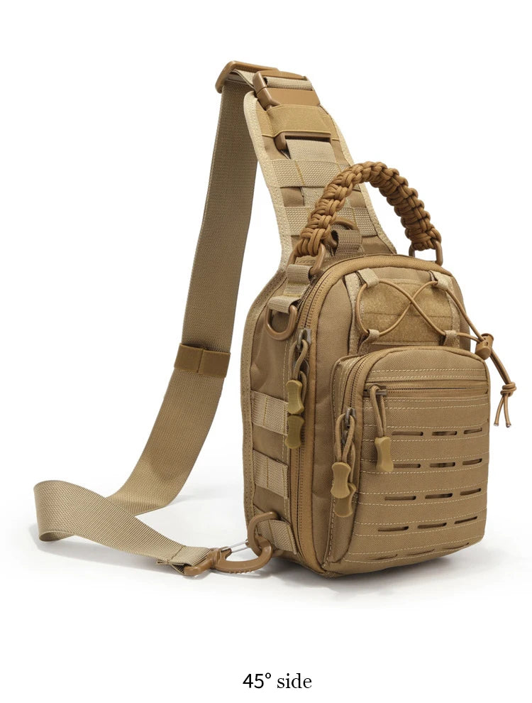 Military Tactical Backpack Shoulder Bag  Chest bag Men Outdoor Hiking Camping  Army Hunting Fishing Pack Sling Molle Usb bag bag