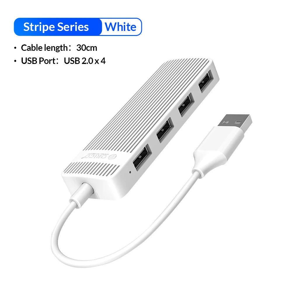 ORICO Mini USB HUB Multi 4 Port High Speed USB 3.0 2.0 Splitter Portable OTG Adapter For Computer Laptops Tablet PC Accessories