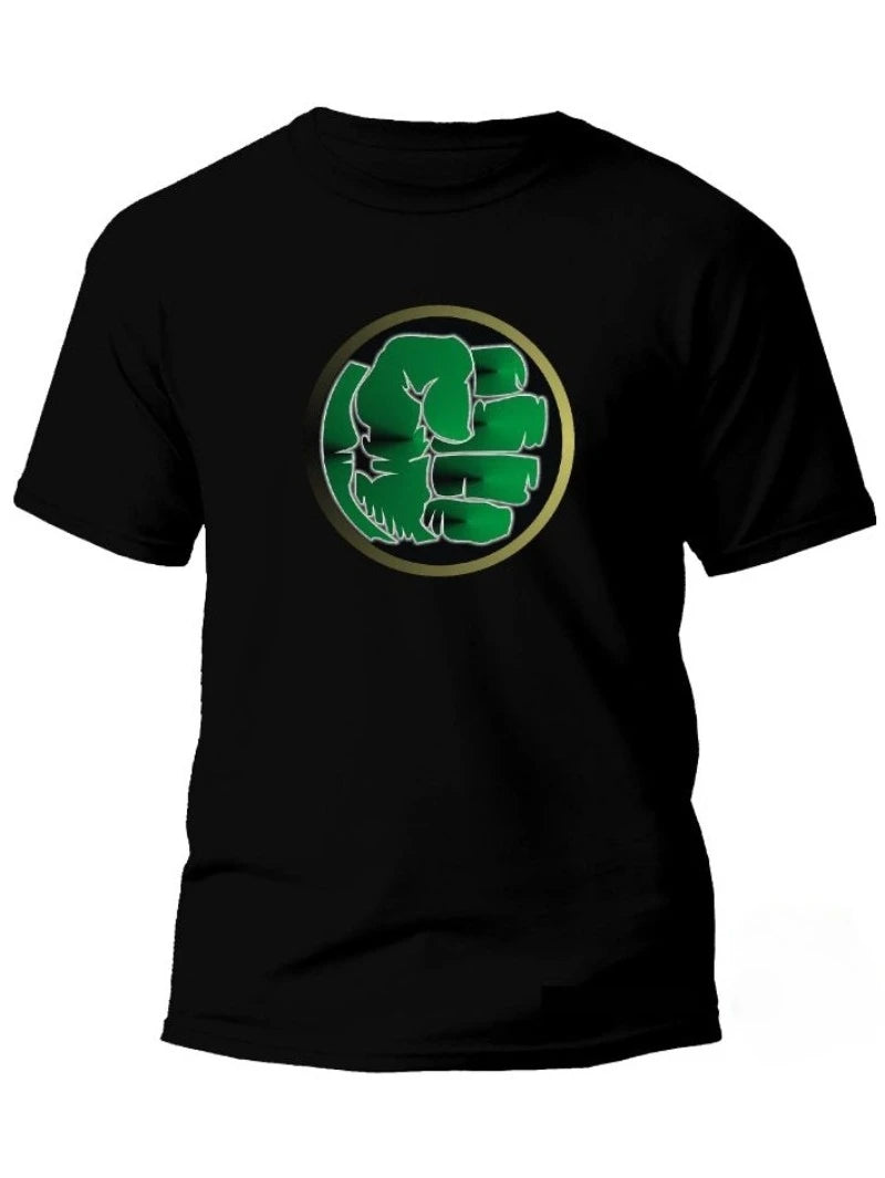 T-shirt featuring the Super Heroes Chaos and the Hulk, made of high-end brand fabric suitable for adults Men's Women's