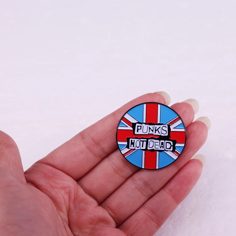 Punks album Button Pin punk music and fashion jewelry