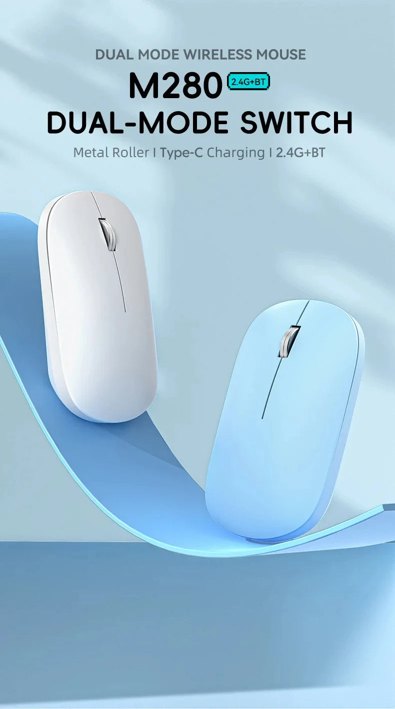 Xiaomi Wireless Mouse Type-C Charging Silent Click Portable Office Ergonomic Laptop Universal Lightweight Office Game No-Noise