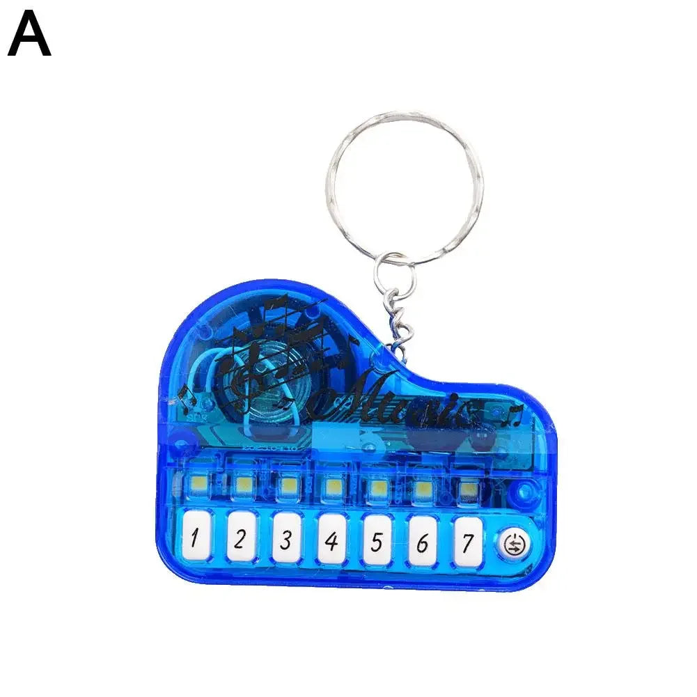 Piano Keychain Musical Instrument Toy Portable Mini Playable Keyboard Piano Jewelry Friend Music Gift Keychain Lover Electr I1K9