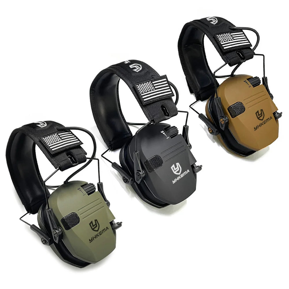Gun Range Shooting Active Headset Headphones for Hunting Electronic Hearing Protection Ear Protect Noise Reduction Earmuff