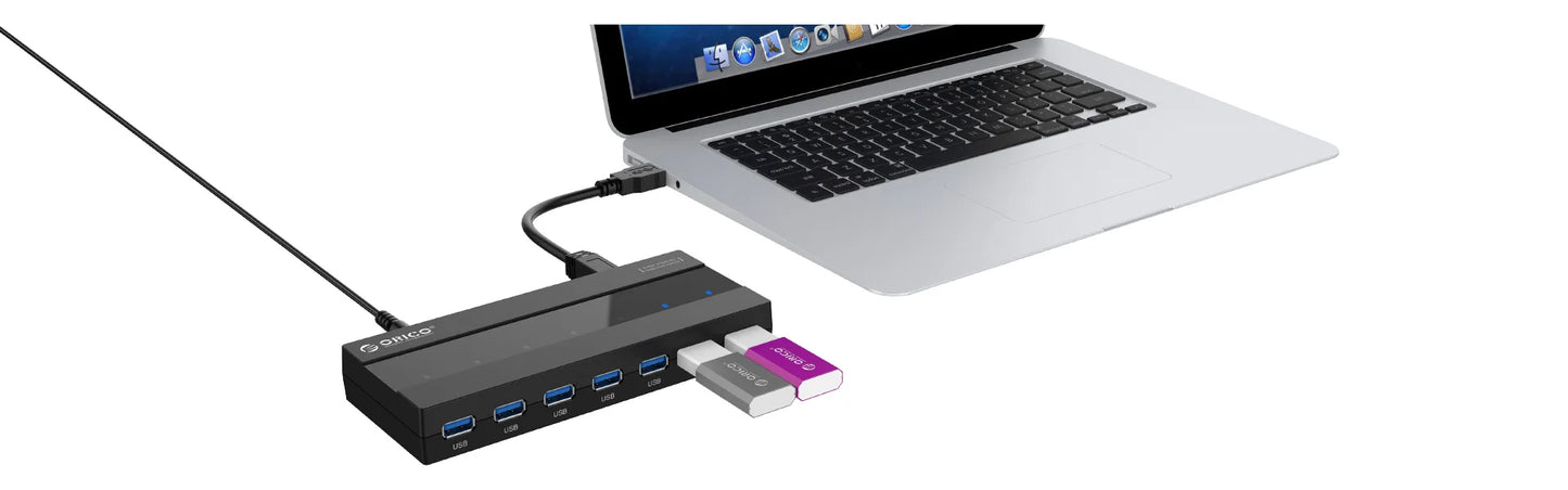 ORICO USB HUB Multi USB 3.0 Splitter,7 Ports USB 3.0 HUB,5Gbps, High Speed,OTG Adapter for PC,Computer Accessories,Macbook Pro