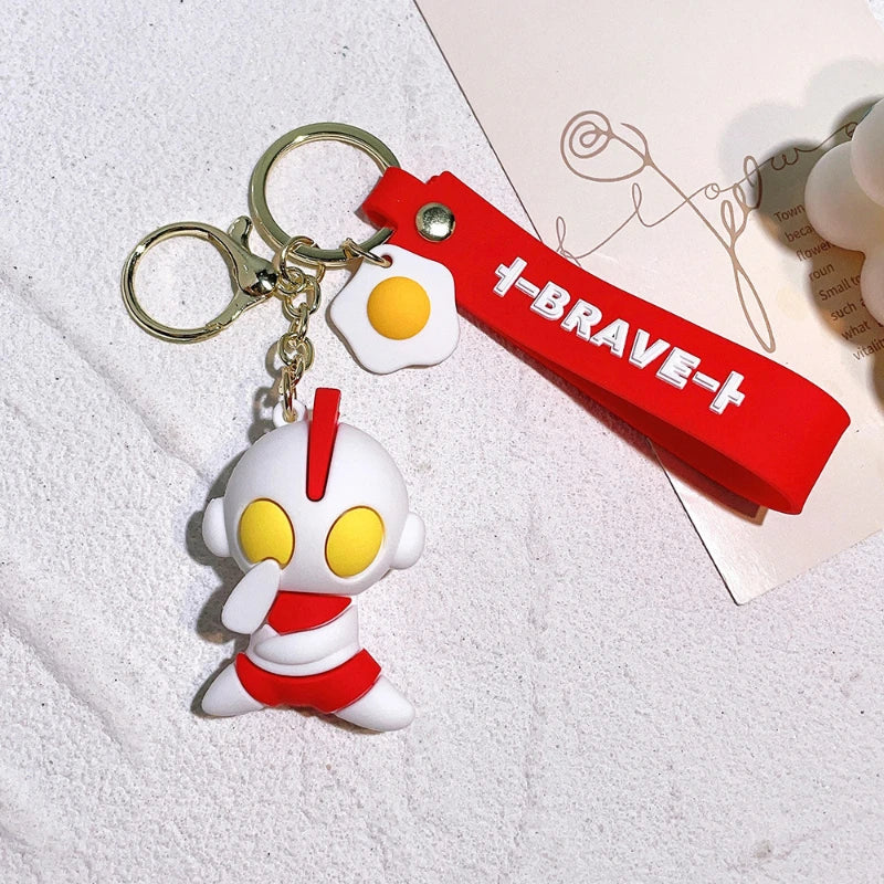 PVC  Keychain Cartoon Anime Cosplay Accessory Gift for Bag Decor