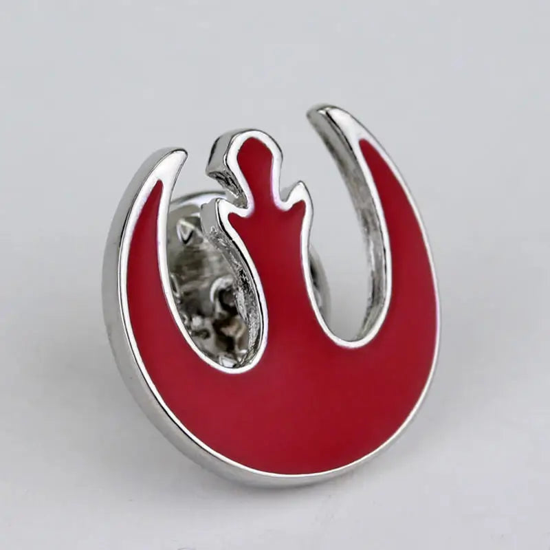 Stars War Rebel Alliance Logo Brooch Simple Style Stainless Steel Brooch for Bag Clothing Lapel Pins Accessories Gift