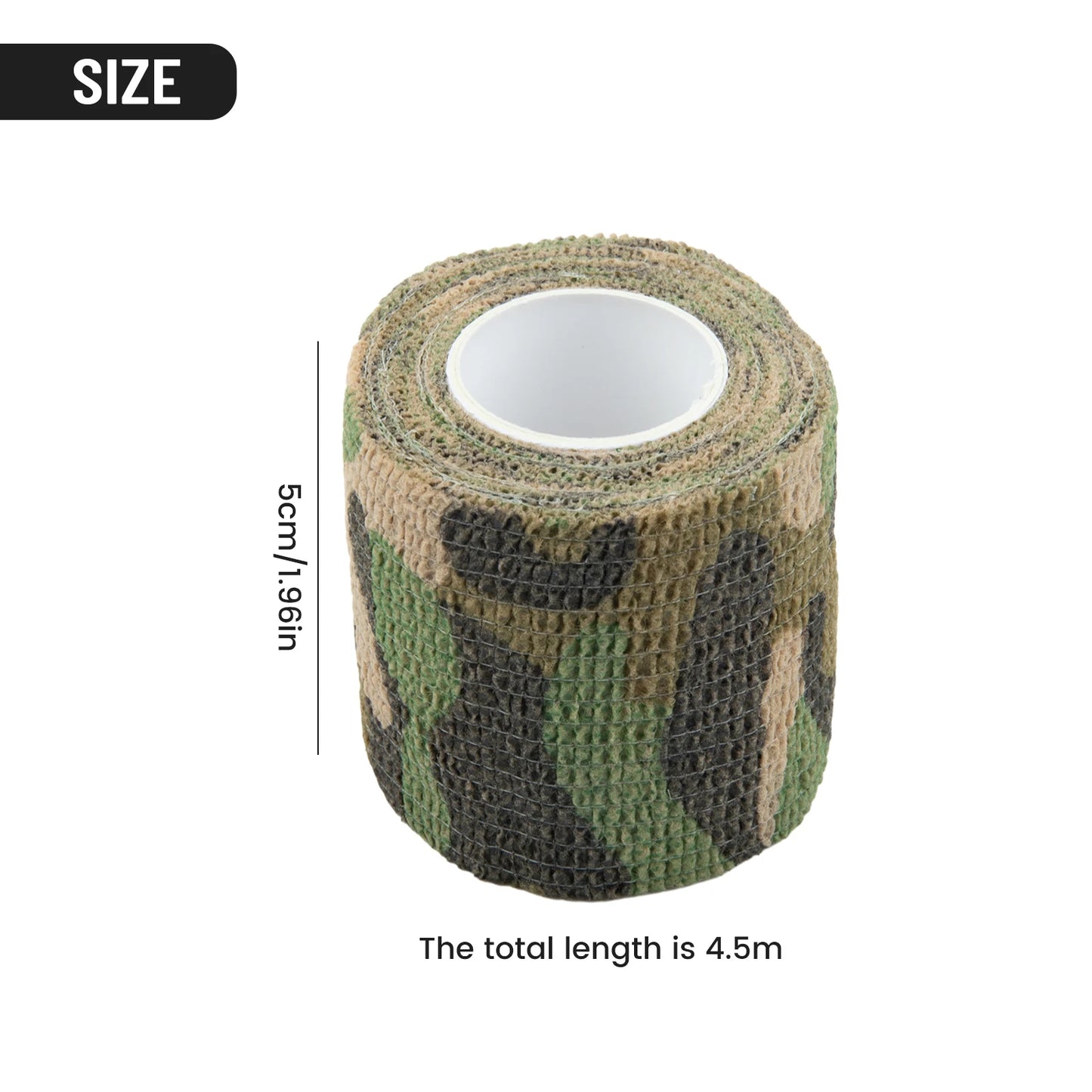 Hand Tool Camo Form Reusable Self Cling Camo Hunting Rifle Provide Insulation Fabric Tape Wrap Polyester Camouflage Equipment