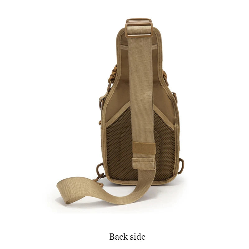 Military Tactical Backpack Shoulder Bag  Chest bag Men Outdoor Hiking Camping  Army Hunting Fishing Pack Sling Molle Usb bag bag