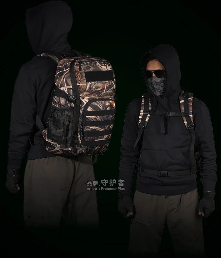 Tactical Backpack for Men, Outdoor Waterproof Trekking Fishing Rucksack, Hunting, Camping, Multi-purpose Molle Bag, 30L