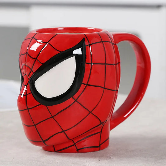 Marvel Movie Avengers Ceramics Mug Hulk Iron Man Spider-Man Superhero Creative Design Mug Milk Cup Coffee Cup Gift
