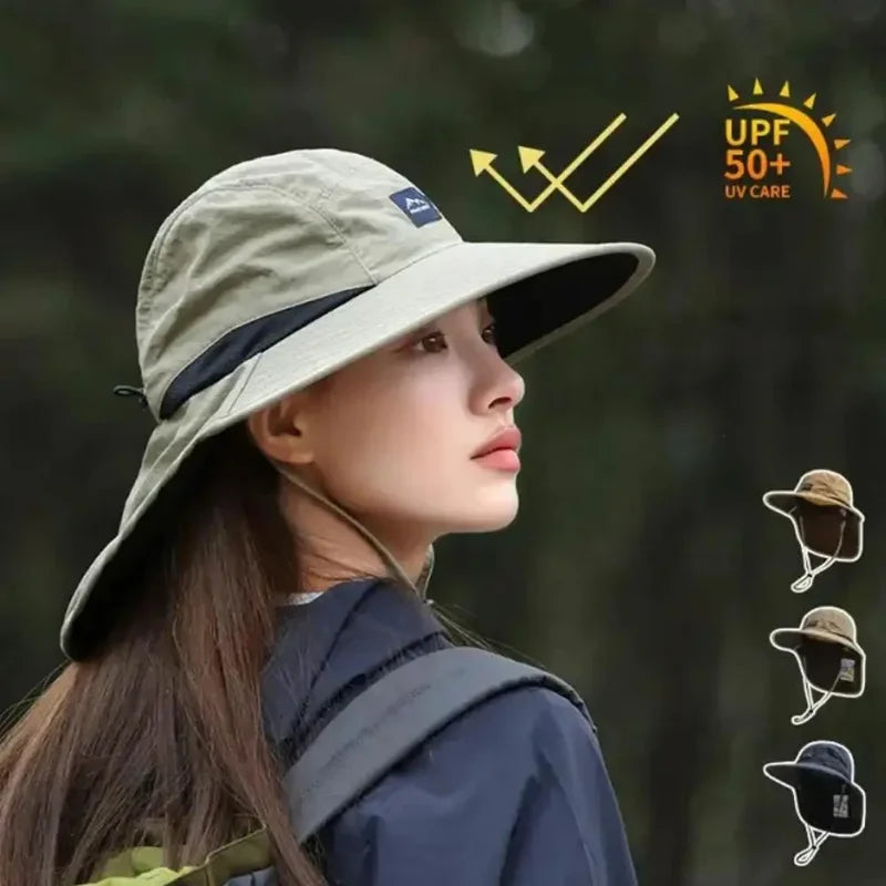 Hot sale! Unisex autumn fisherman's hat Waterproof & Quick-drying W/neck-protecting anti-UV for Fishing Hiking Camping Outdoor