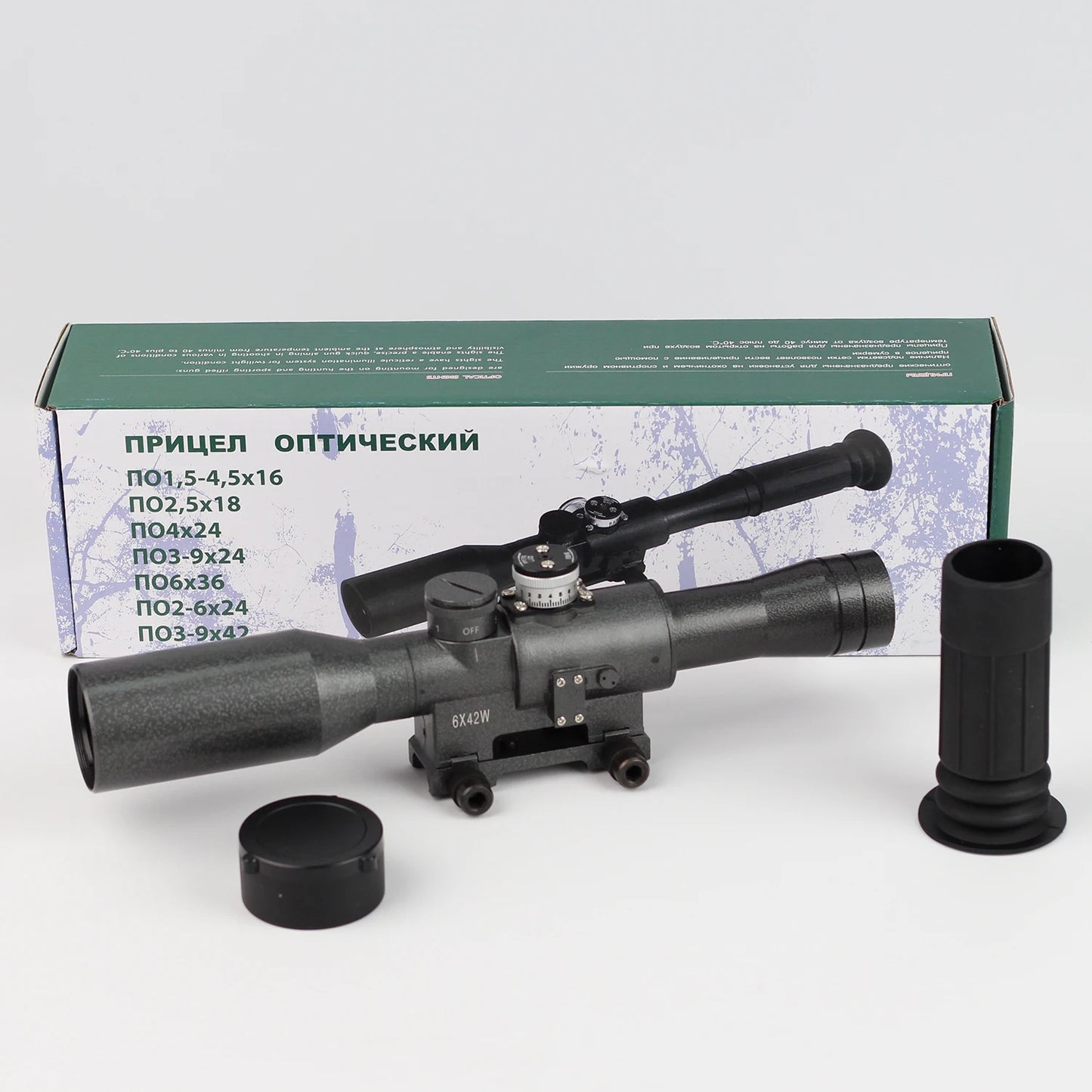 SVD 6×42 Tactical Scope – First Focal Plane (FFP) Reticle, SVD/AK Sniper Rifle Compatible Precision Hunting Tactical Optic