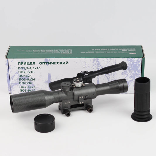 SVD 6×42 Tactical Scope – First Focal Plane (FFP) Reticle, SVD/AK Sniper Rifle Compatible Precision Hunting Tactical Optic