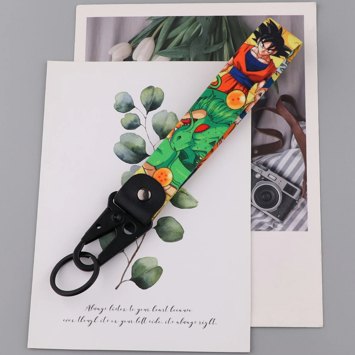 Anime Keychain For Car Motorcycle Cool Boy Short Lanyard Wrist Strap Key Holder Cosplay Accessories Toys Gifts