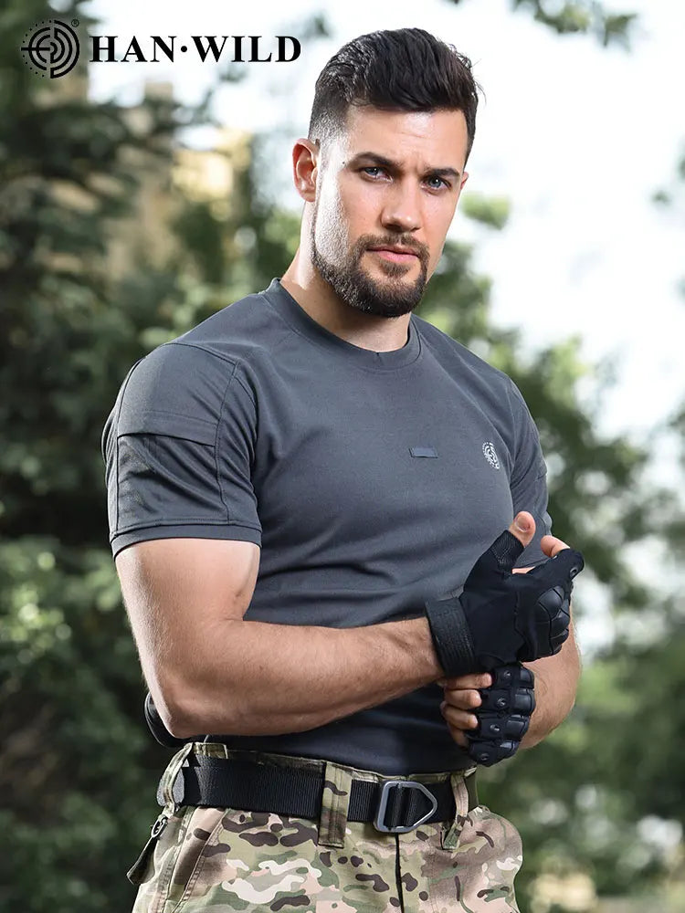 Tactical Shirt Airsoft T-shirts Men Clothing Quick Dry Outdoor Hiking Camping Combat Shirts Sports Trainning Hunting Outfit