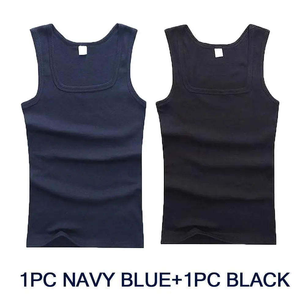 Casual Men Vest Cool Fitness Vest Sleeveless Tops Undershirt Plus Size Men Clothing Tank Tops Summer Black White Gray Vest Male