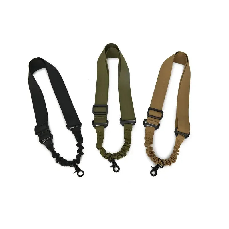 Tactical Single Point Gun Sling Shoulder Strap Rifle Rope Belt with Metal Buckle Shotgun Hunting AR 15 Accessories Airsoft Gear