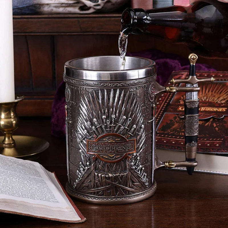 3D Retro Legionary Embossed Game Character Mug Gothic Dark Home Office Party Beer Coffee Cup Decorations Crafts Christmas Gifts