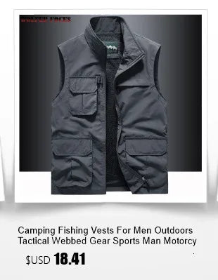 Tactical Vest For Men Golf Hunting Large Size Men's Camping Sleeveless Jacket Multi-pocket Work Padded Luxury MAN Clothing Denim