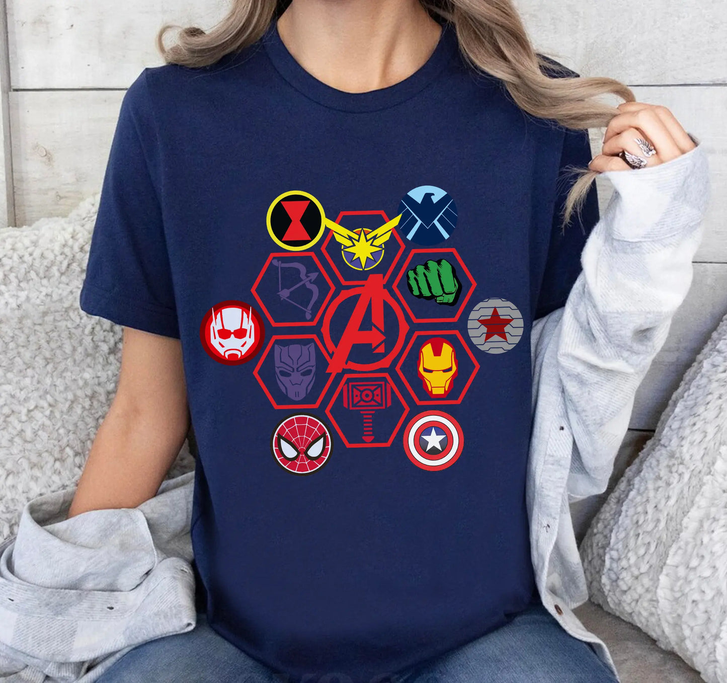 Marvel Avengers Team Shirt Marvel Logo Shirt, Super Hero Shirt Disneyland Family Matching Shirt Marvel Comic